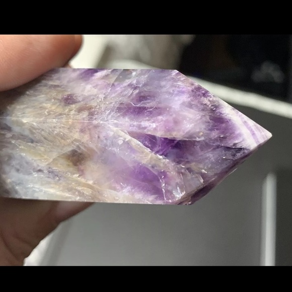 BOGO1/2 Chevron Amethyst Double
Pointed Polished Crystal Tower
Wand Healing 82g - Picture 13 of 17